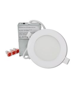 Encastré 4" slim DEL blanc 9W, boite de 10