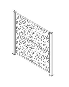Système de moulure pour installer panneaux intimité