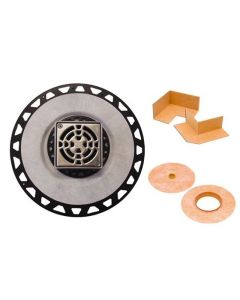 Ensemble Kerdi-Drain Abs 2" avec grille 4" acier inoxydable
