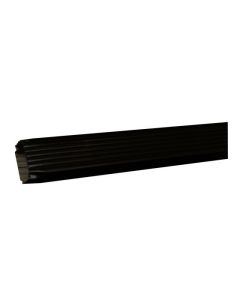 Tuyau de descente K-Style, aluminium, noir, 120 po L. x 2 3/16 po  x 3 po
