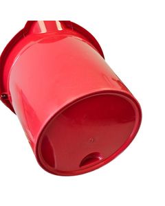 Seau rouge en plastique 12L avec poignée métallique