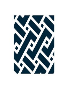 Tapis extérieur en plastique rayé marine et blanc 6' x 9'