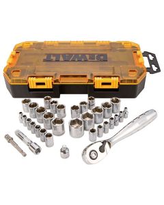 1/4-inch and 3/8-inch Drive Socket Set (34-Piece)