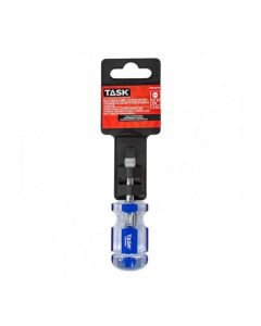 Slotted Elite Acetate Hard Grip Screwdriver with Pocket Clip - 1/4" x 1 1/2"