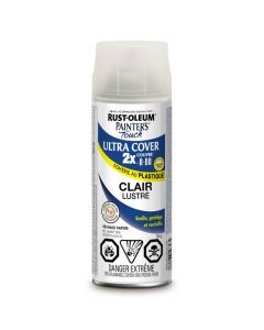 Ultra Cover 2X Spray Paint - Indoor/Outdoor - Gloss - Clear - 340 g