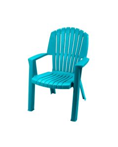 Chaise empilable dossier haut - sarcelle