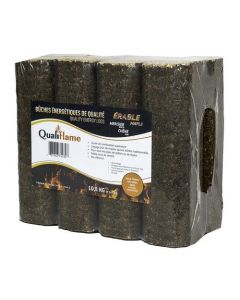 Qualiflame Energy Logs, Hardwood, 3Lb per log ,8 pack