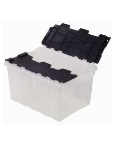 Bac de rangement Flip-Top de 49 L, clair/noir
