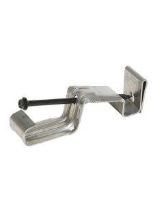 Attache dissimulée pour gouttière, argentée, en aluminium, 1 unité