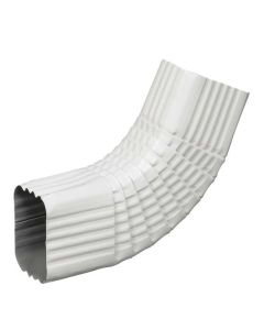 Side elbow "b" 75° square / corrugated aluminum for gutter