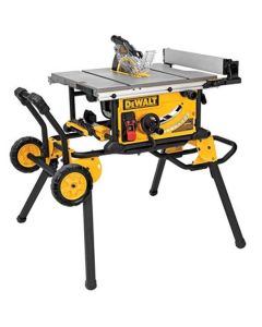 10" Jobsite Table Saw with a Rolling Stand