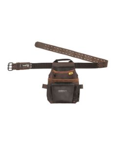 Pochette en cuir avec ceinture, 12 poches