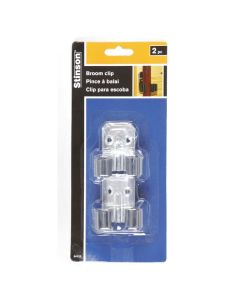 Broom Hook - Steel - Pack of 2 - Silver
