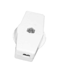 Interrupteur coupe-fil Pour #18 SPT-1. 3A, 250V. 3A, 125V «T». Blanc.