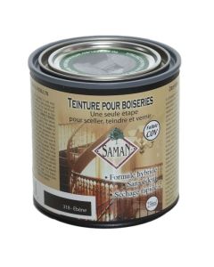 Teinture et vernis SAMAN, ebène, 236 ml
