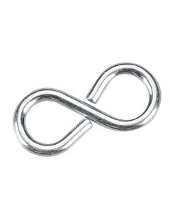 Closed "S" hook - 8 mm x 1 1/8 in x 2.5 mm