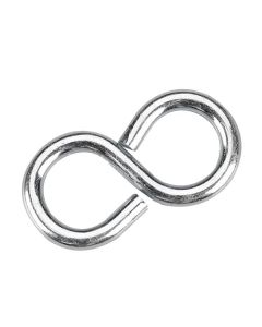 Crochet en "S" fermé, 10 mm x 1 1/4 po x 3 mm