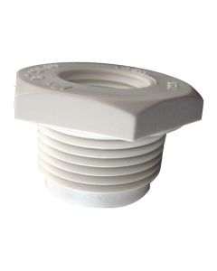 Réducteur fileté industriel en PVC, sch 40, 1 1/2"-1"