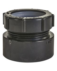 Adaptateur de siphon en ABS, DWV, 1-1/2" femelle x écrou plastique