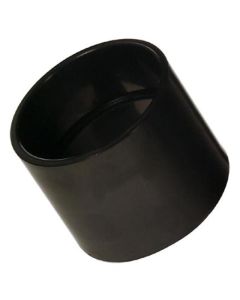 ABS DWV coupling, 3" socket, black.
