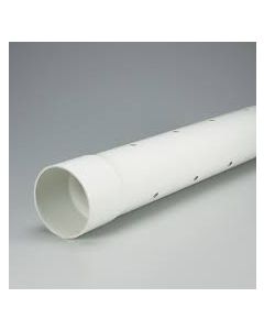 Tuyau PVC d'égout et de drainage perforé 4" x 10', bout en cloche, BNQ