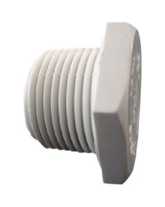 PVC SCH40 1/2 in. male thread plug.