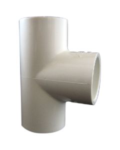 Té 1/2 po femelle x femelle x femelle en PVC, SCH40