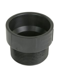 ABS DWV adapter, 1-1/2" socket x male thread