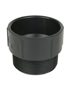 Adaptateur mâle ABS DWV. 3", FEM. X M. fileté, noir