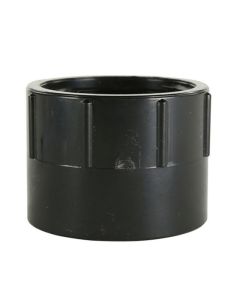 ABS DWV coupling adapter, 1-1/2" socket x female thread