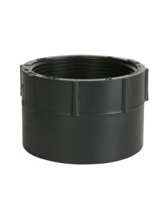 Adaptateur femelle en ABS DWV, 2" , femelle x fem. fileté, noir