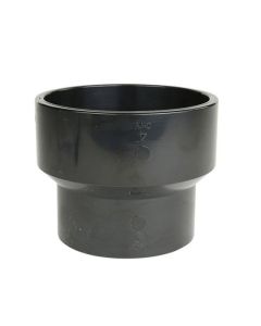 ABS DWV reducing coupling, 4" x 3" socket