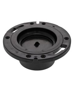 BS Adjustable Toilet Flange With Plug  4'' x 3''