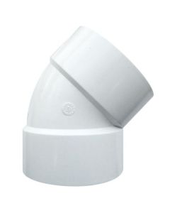 PVC 45° Elbow, 3". Socket