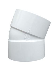 PVC 22 1/2° Elbow 4" Female