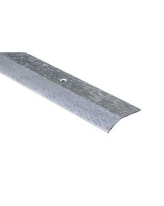 Moulure égalisatrice en aluminium 1-1/2" x 3' argent martelé