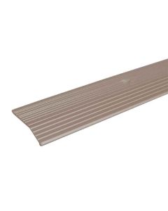 Moulure égalisatrice en aluminium 1-1/2" x 3' titane martelé