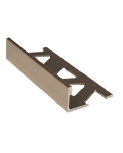 Aluminum Tile Edge for Ceramic - 5/16"x8' - Titanium