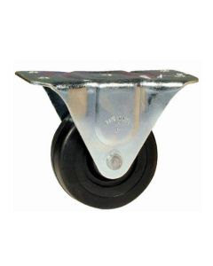 Caster Rigid 2" Rubber Black