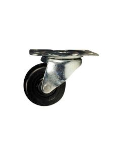 Caster Swivel 3" Rubber Black