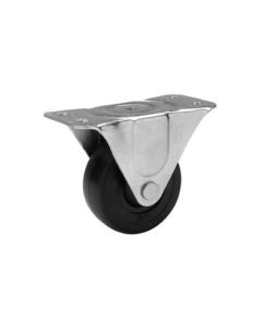 Caster Rigid 1-9/16" Rubber Black
