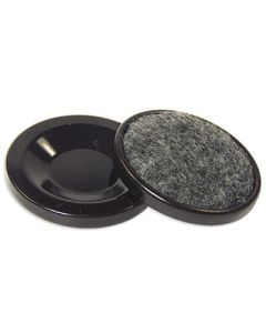Cup Round 13/16" Carpet Grey (4)