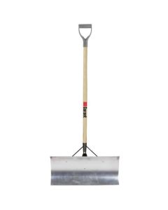 Snow Pusher - Wood Handle - 24" - Aluminum Blade