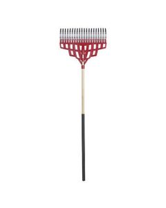 Balai à gazon rouge 20"