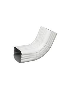 Front elbow ''a'' 75° square / corrugated aluminum for gutter