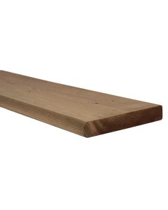Marche en bois traité brun 2"X10"X 60" avec nez arrondi