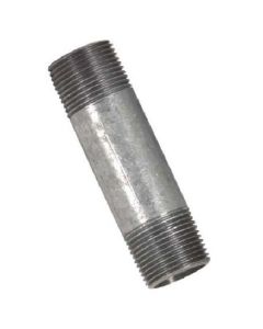 Mamelon galvanisé fileté 3/4x3 1/2"