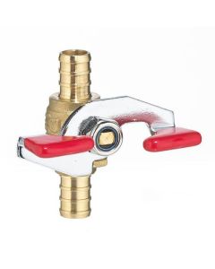 Ball Valve with Tee Handle - Forged Brass - 1/2"