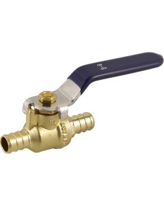 Ball Valve with Straight Handle - Forged Brass - 1/2"