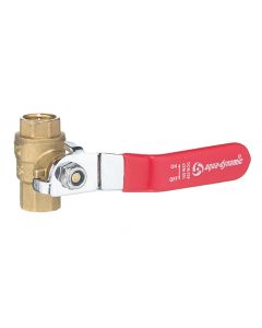 Ball Valve - Straight Handle - Forged Brass - 1/4" Threaded